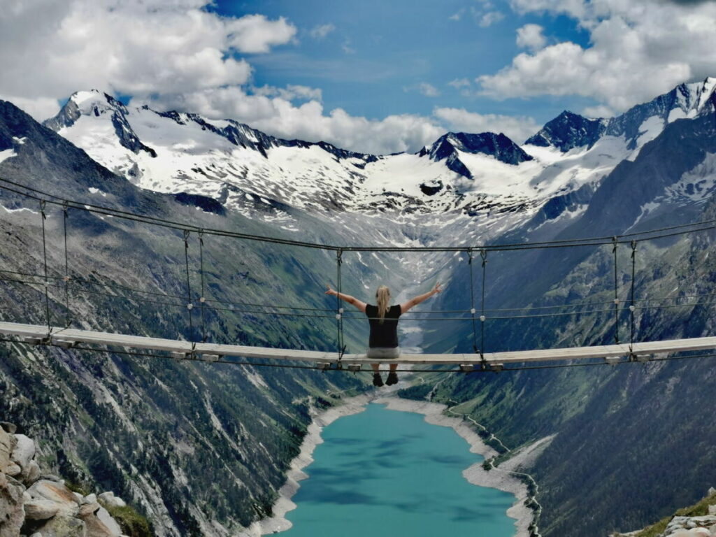 berühmte Brücke Österreich: Die Olperer Brücke im Zillertal