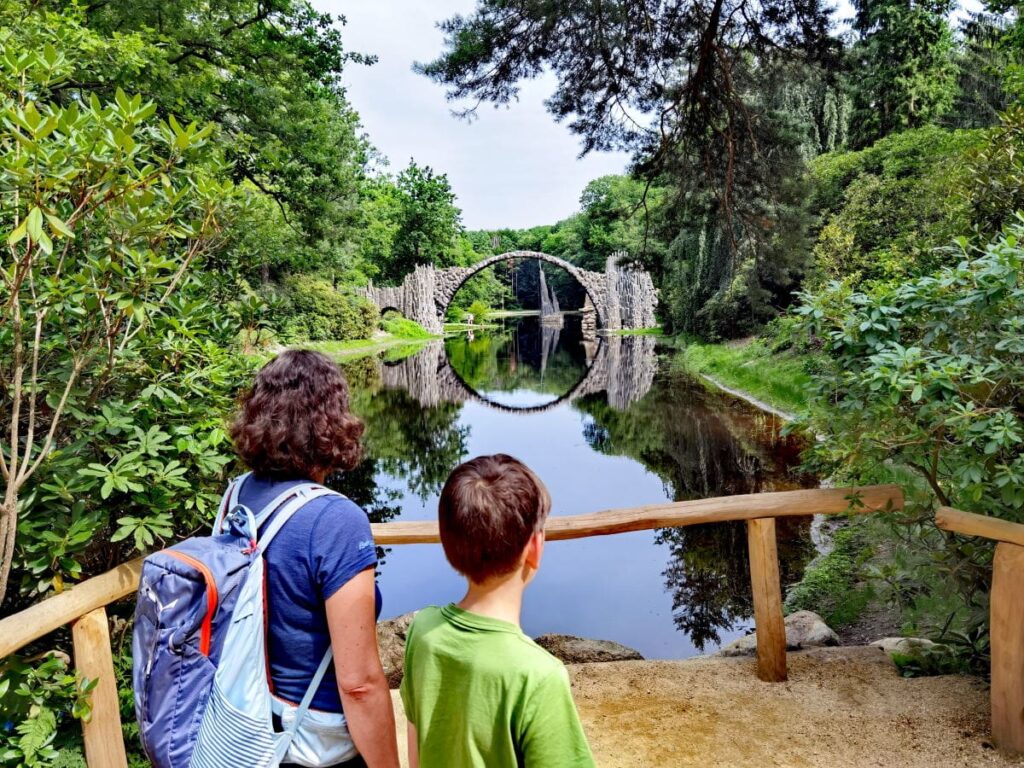 Pont du diable Allemagne: Pont de Rakotz dans le parc Kromlau