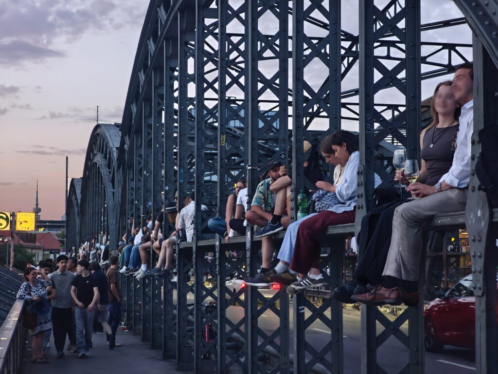 berühmte Brücken - die Hackerbrücke in München